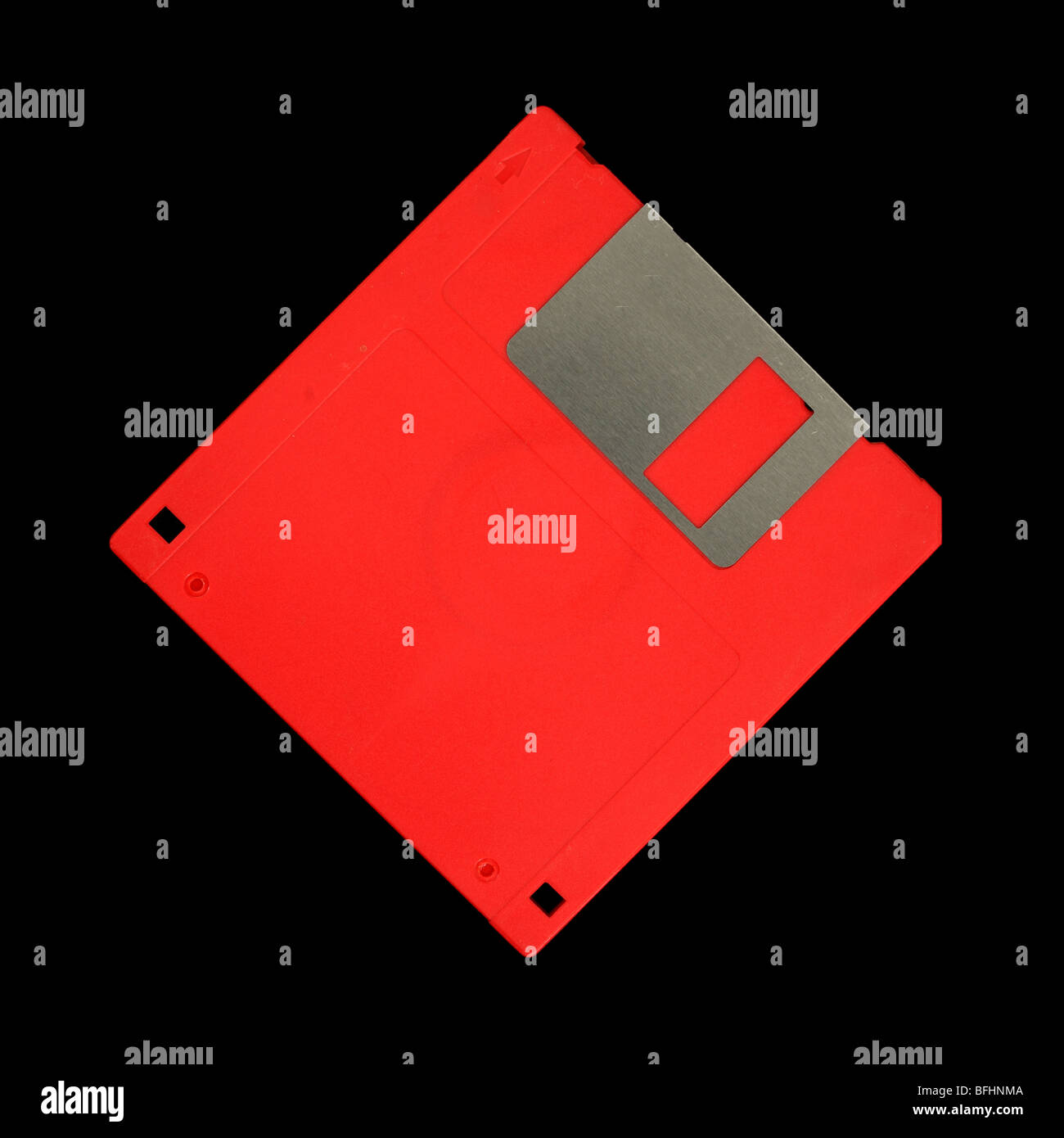 Old technology red high density floppy disk Stock Photo Alamy
