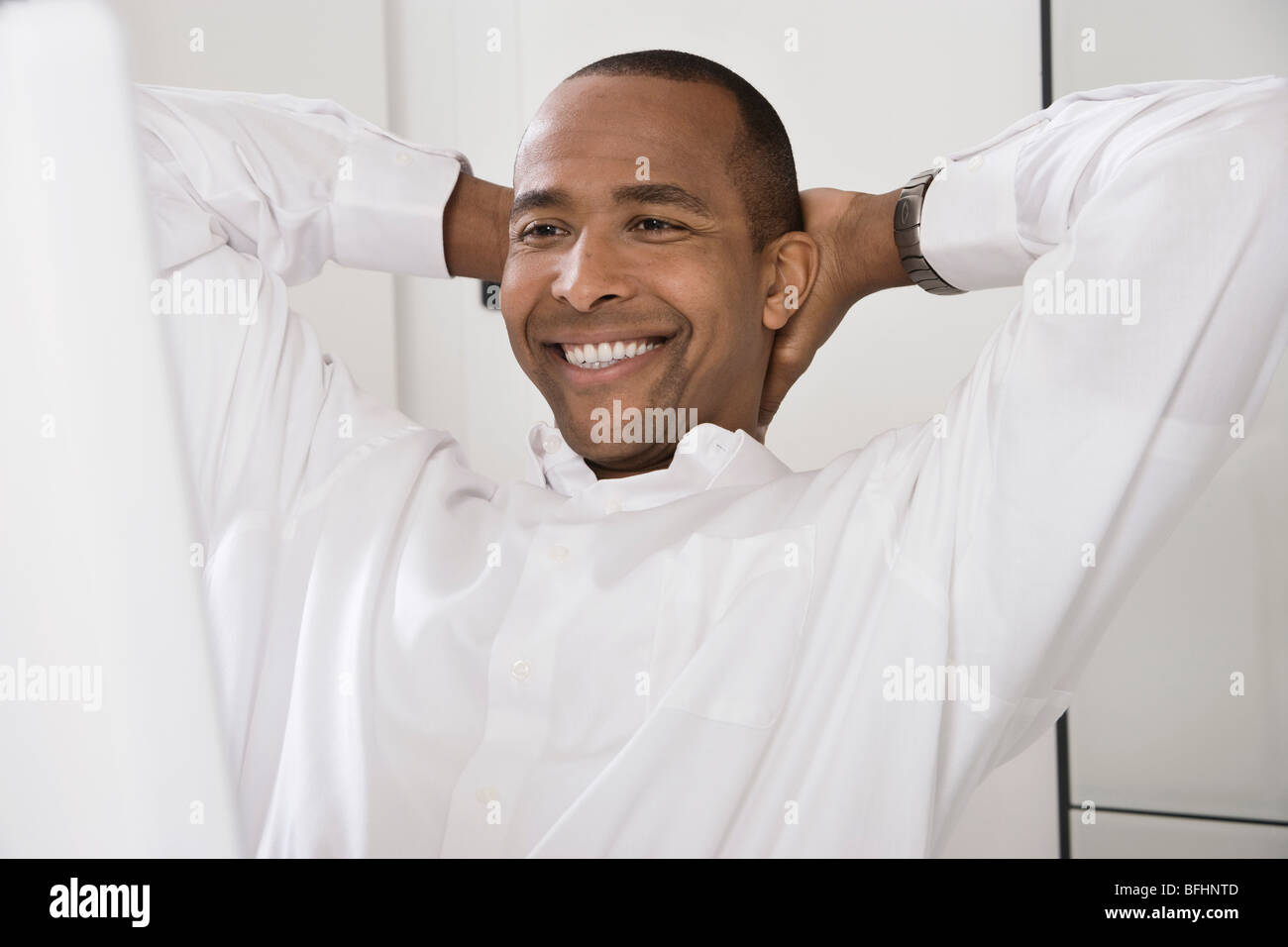 Pleased man hi-res stock photography and images - Alamy