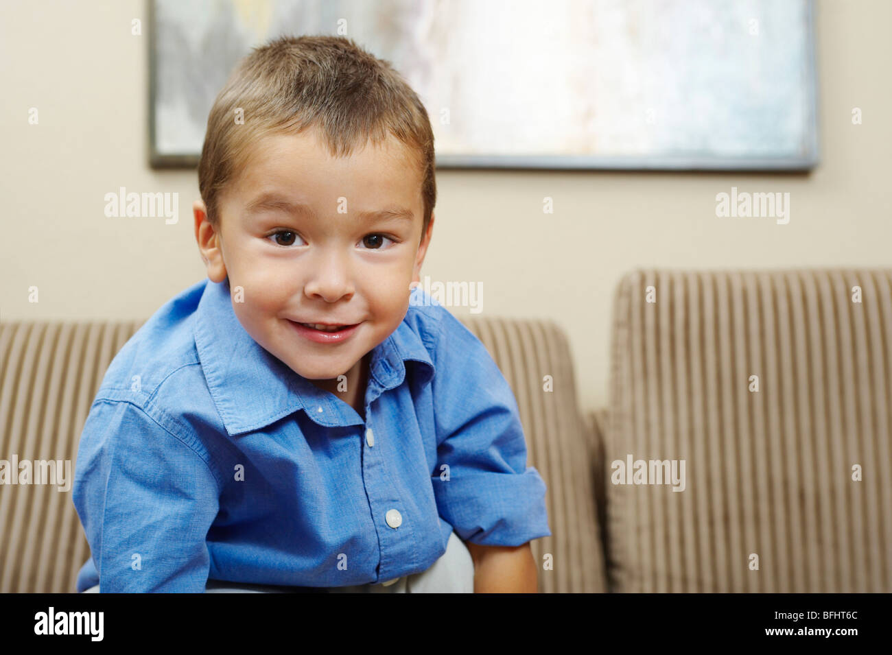 Teen boy relaxing sofa hi-res stock photography and images - Alamy