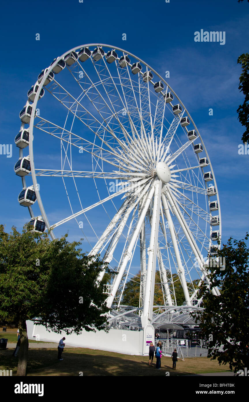 Europe, UK, england, berkshire, windsor ferris wheel Stock Photo