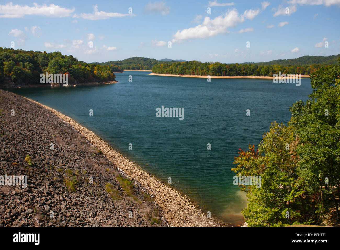 Summersville Lake in West Virginia early fall landscape Stock Photo Alamy