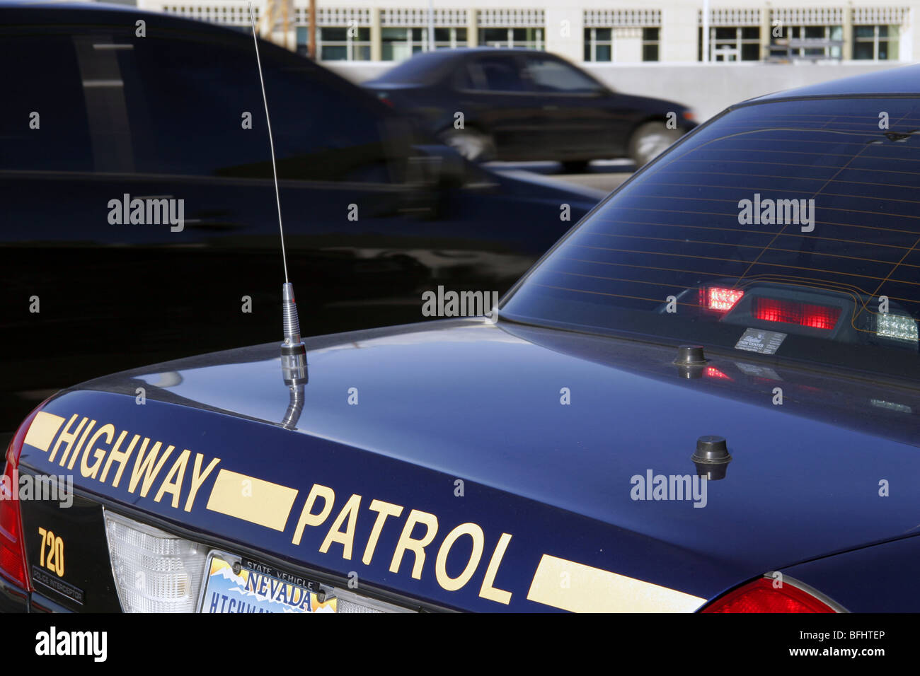 Nevada Highway Patrol State Trooper, Las Vegas. Stock Photo