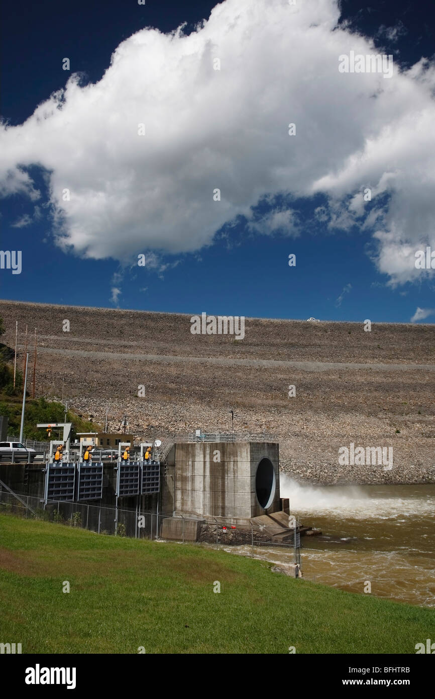 Gauley river Summersville Dam USA West Virginia USA landscape in early