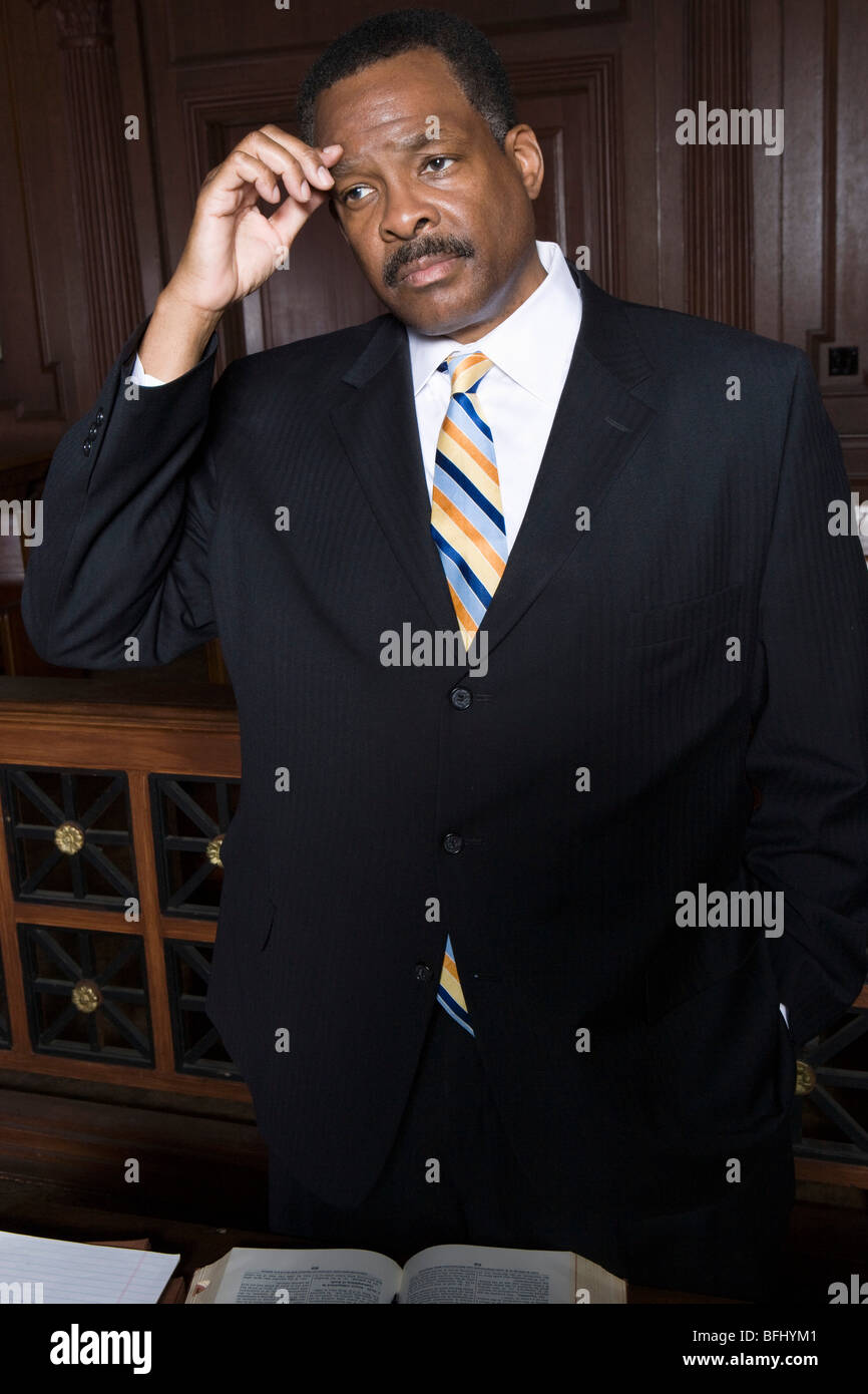Man standing in court Stock Photo Alamy