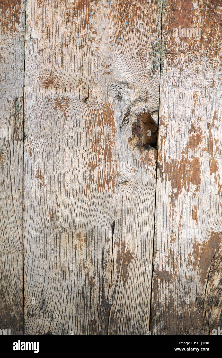 Grunge old wood from a door in Cajabamba Peru Stock Photo