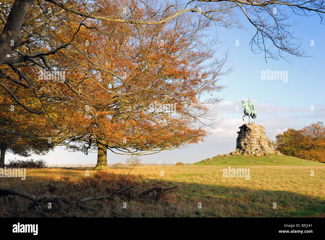 George Third equestrian statue.Windsor Park England UK Stock Photo