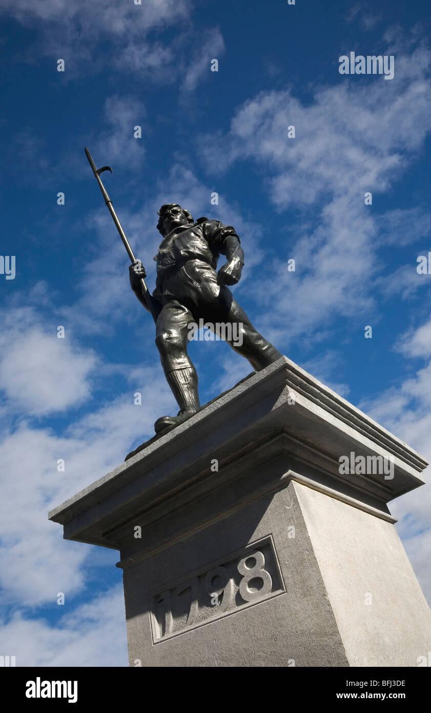 Statues commemorating the irish rebellion of 1798 hires stock