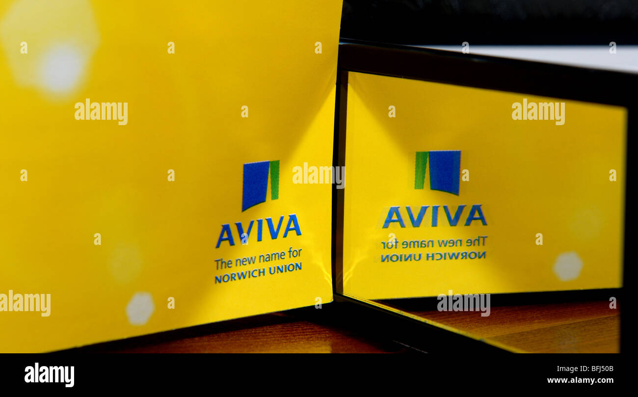 Aviva insurance generic picture logo hires stock photography and