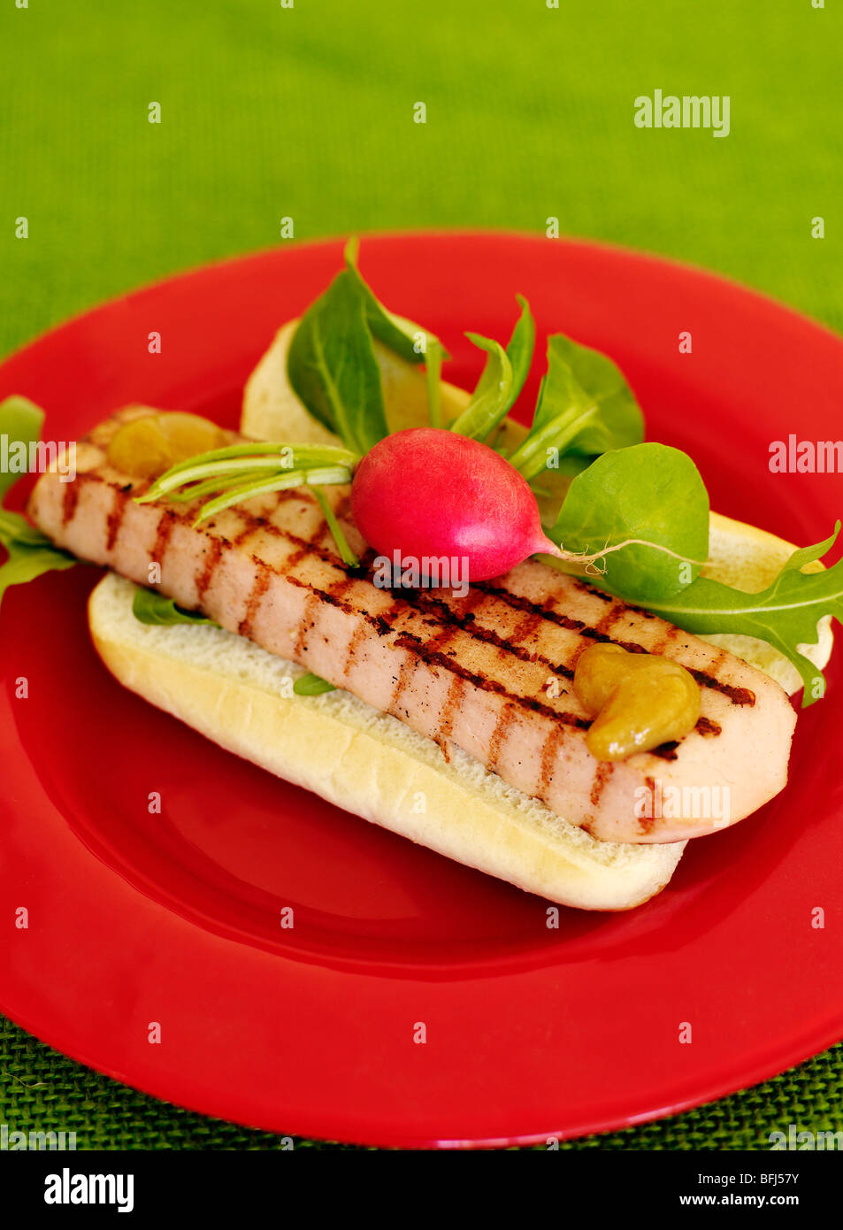 A sandwich with Falunsausage, Sweden Stock Photo Alamy