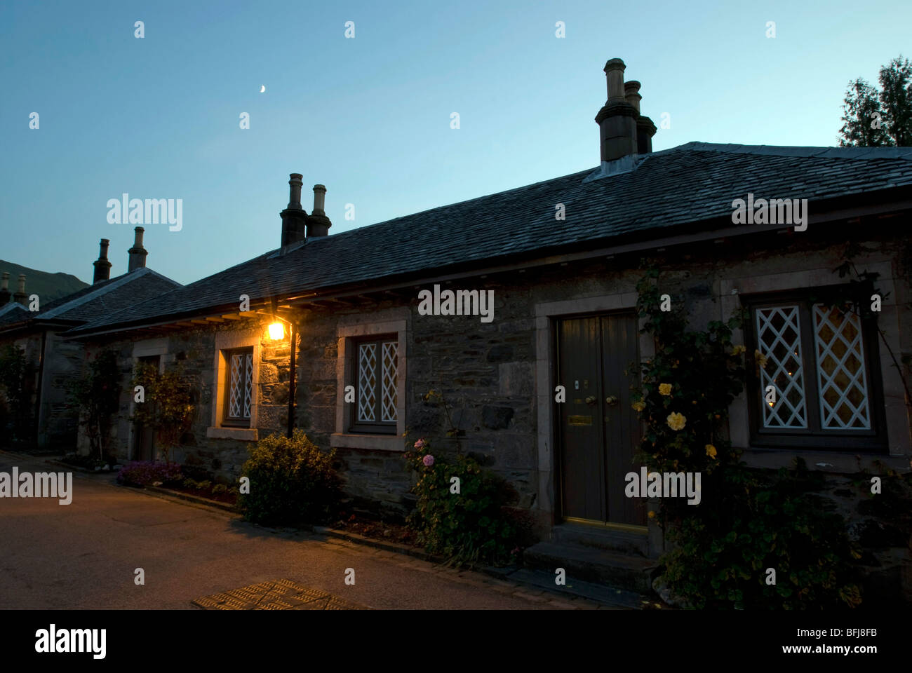 Cottage In Luss On The Banks Of Loch Lomond Scotland Late
