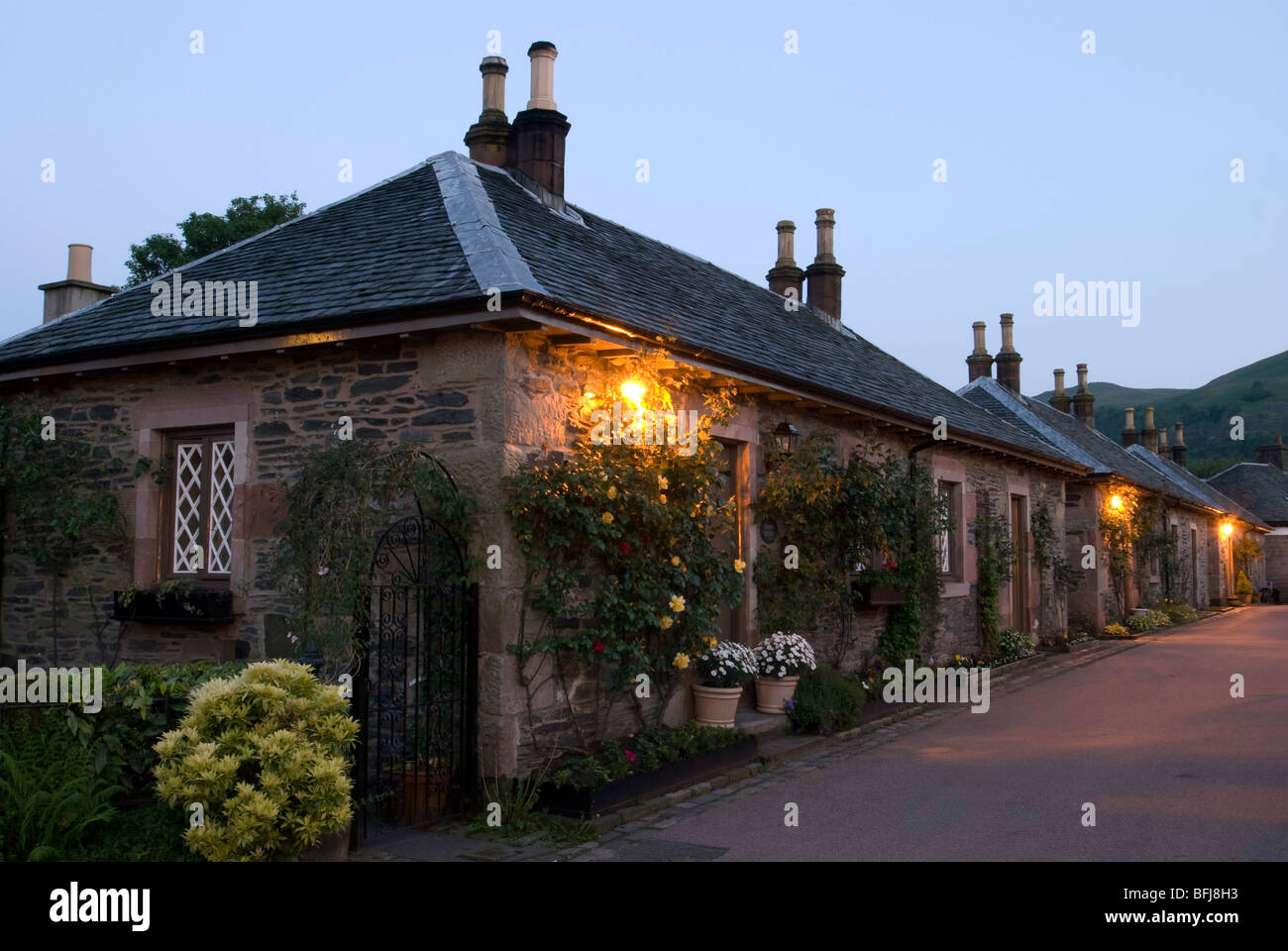 Cottage In Luss On The Banks Of Loch Lomond Scotland Late