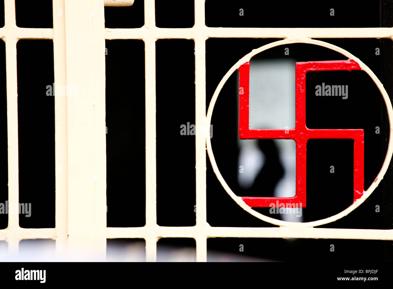 swastika gate Stock Photo
