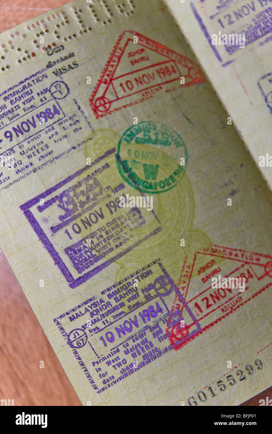 Malaysia immigration stamp hires stock photography and images Alamy