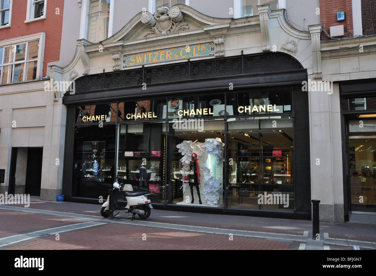 Luxury shopping at Brown Thomas Dublin Ireland in former Switzers building Stock Photo