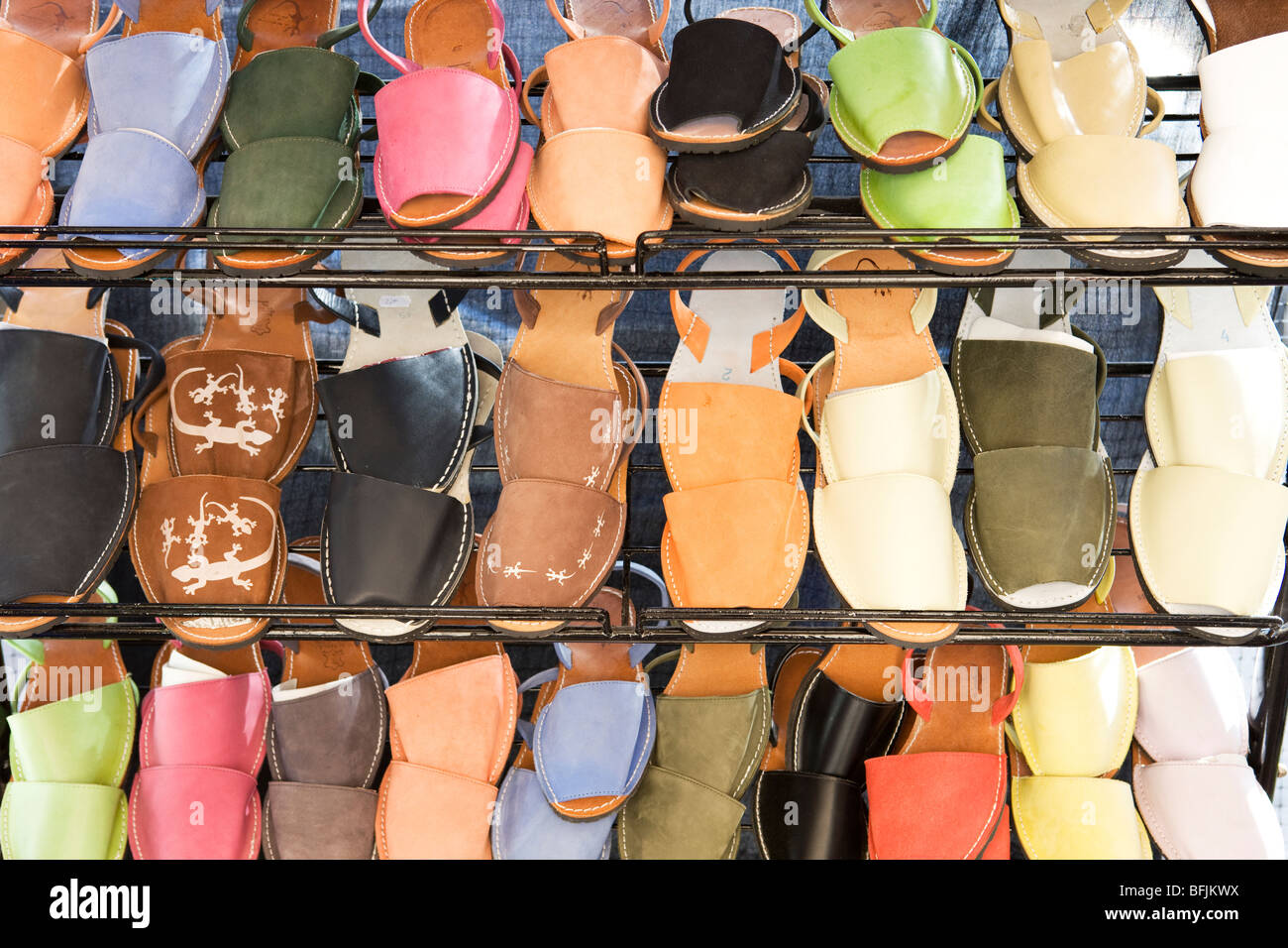 Typical Shoes in Cuitadella, Menorca, Spain Stock Photo Alamy