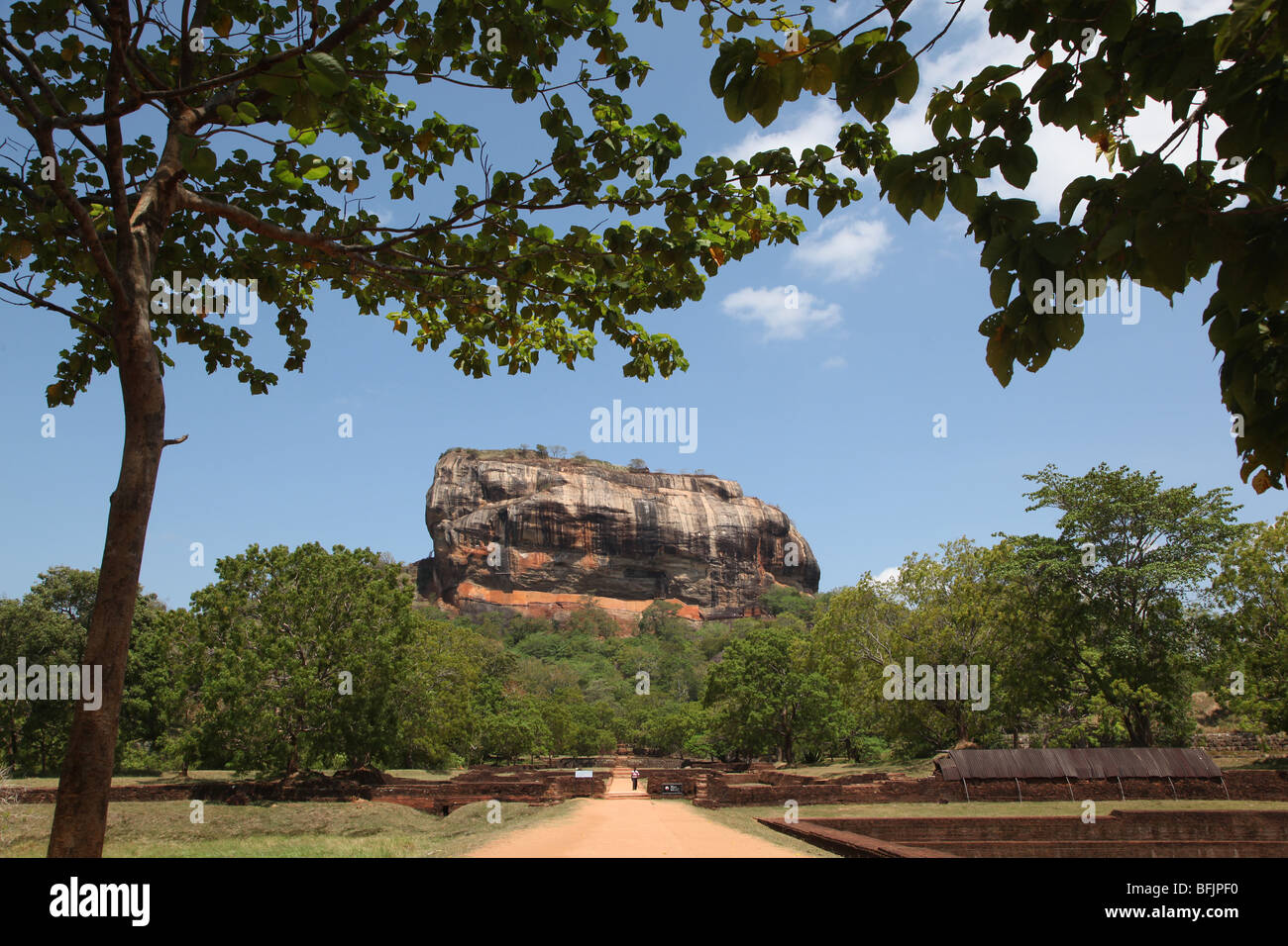 Sigiriya rock in Sri Lanka Stock Photo