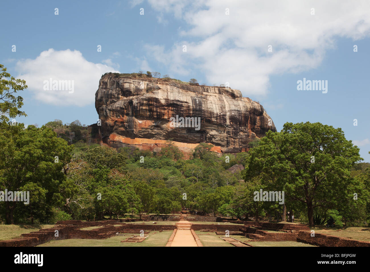 Sigiriya rock in Sri Lanka Stock Photo