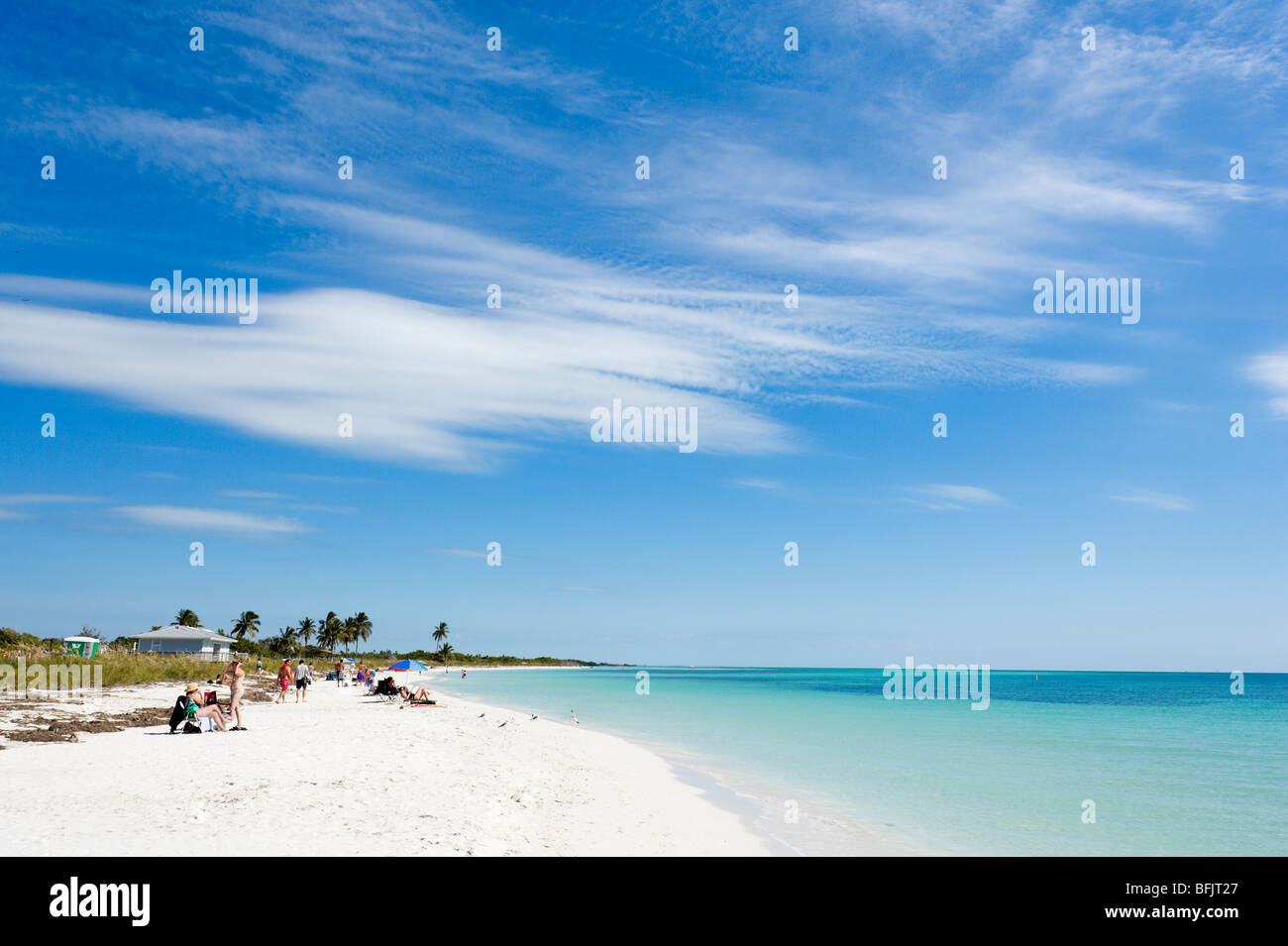 Sandspur Beach, one of the beaches at Bahia Honda State Park, Big Pine Key, Florida Keys, USA Stock Photo