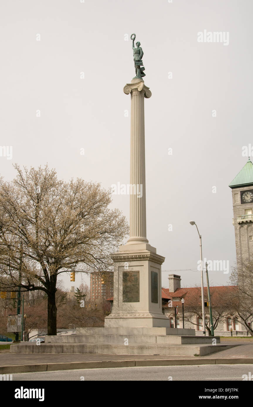 Sculpture in Baltimore Maryland Line Monument by A. L. van der Bergen