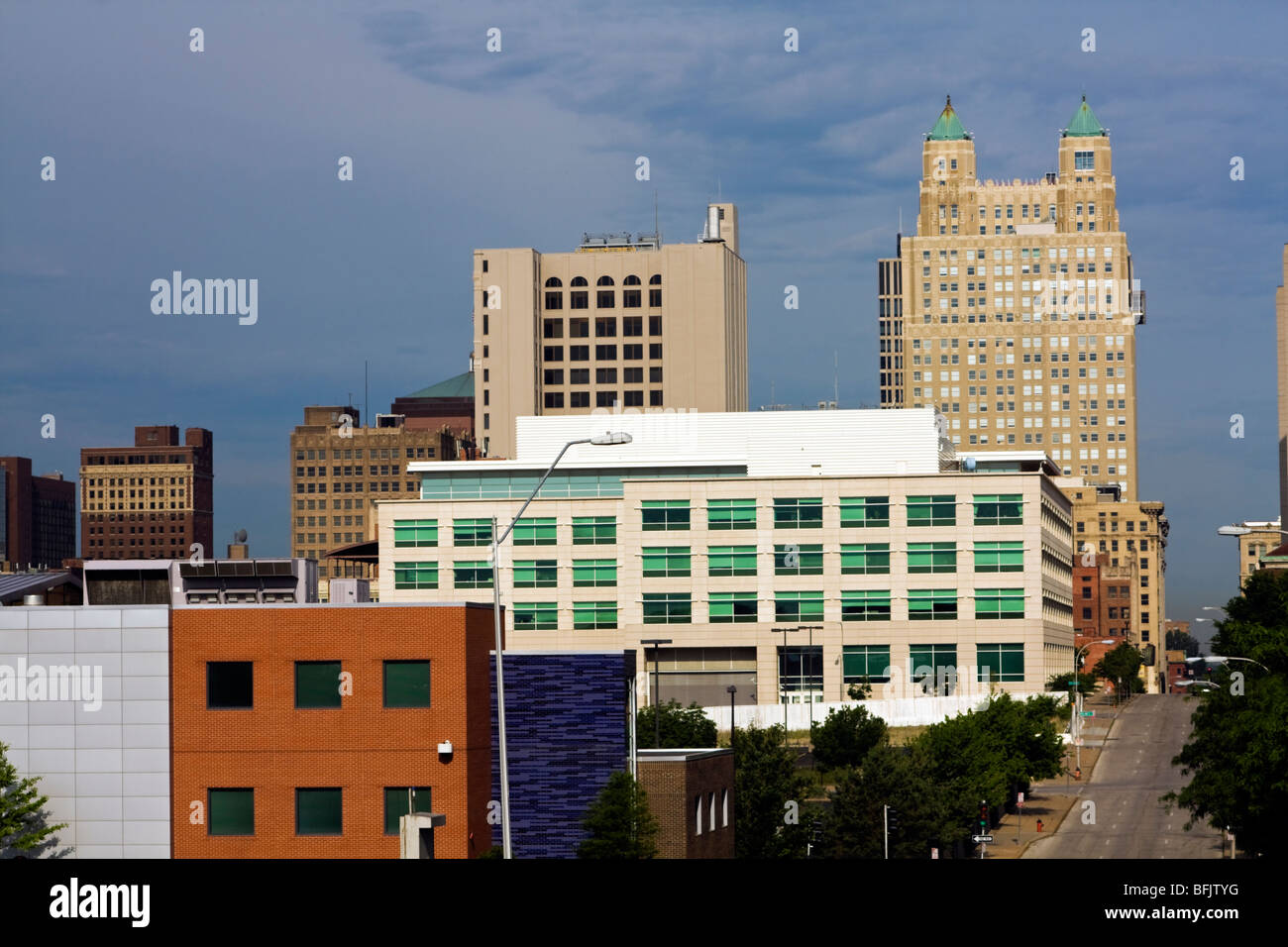 Kansas City skyline Stock Photo