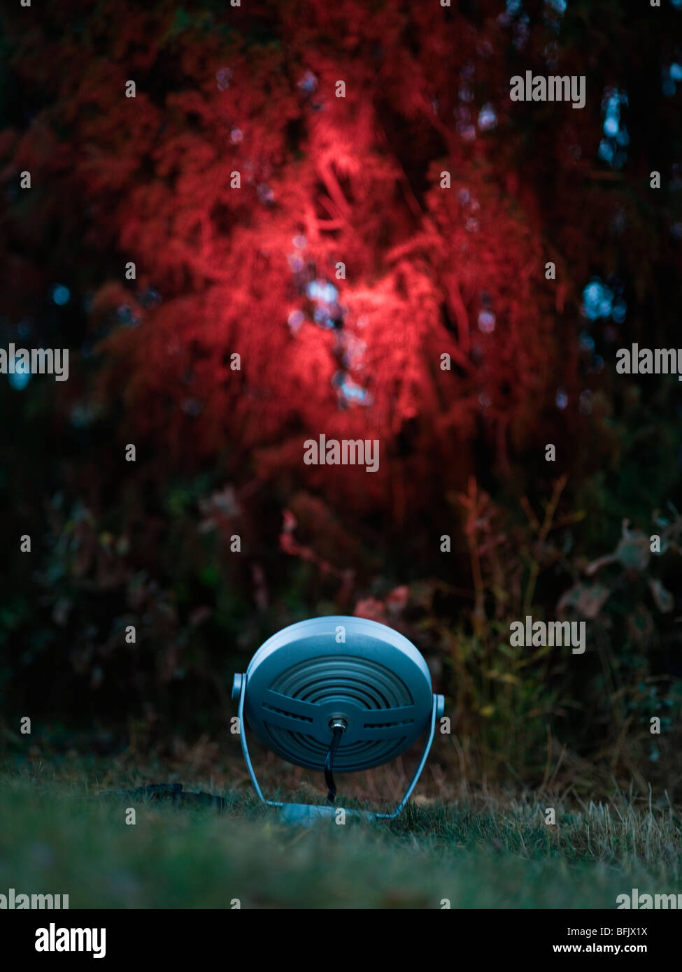 Garden lightning, Sweden. Stock Photo