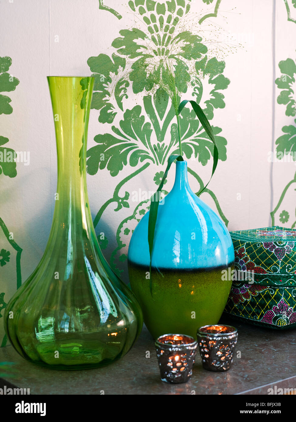 Vases in different shapes. Stock Photo