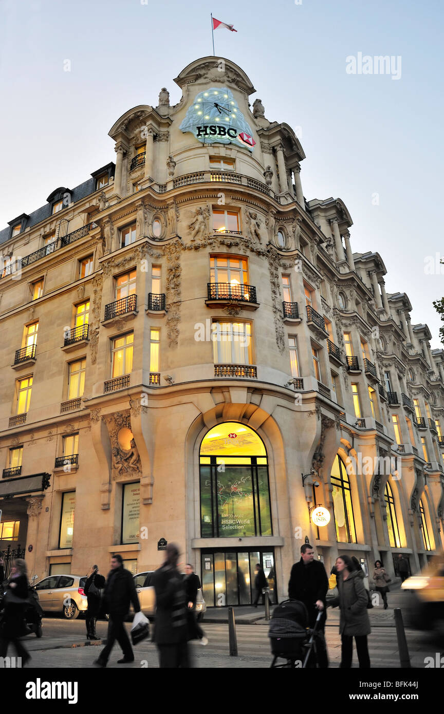 Paris, France, Commercial Architecture, HSBC Bank