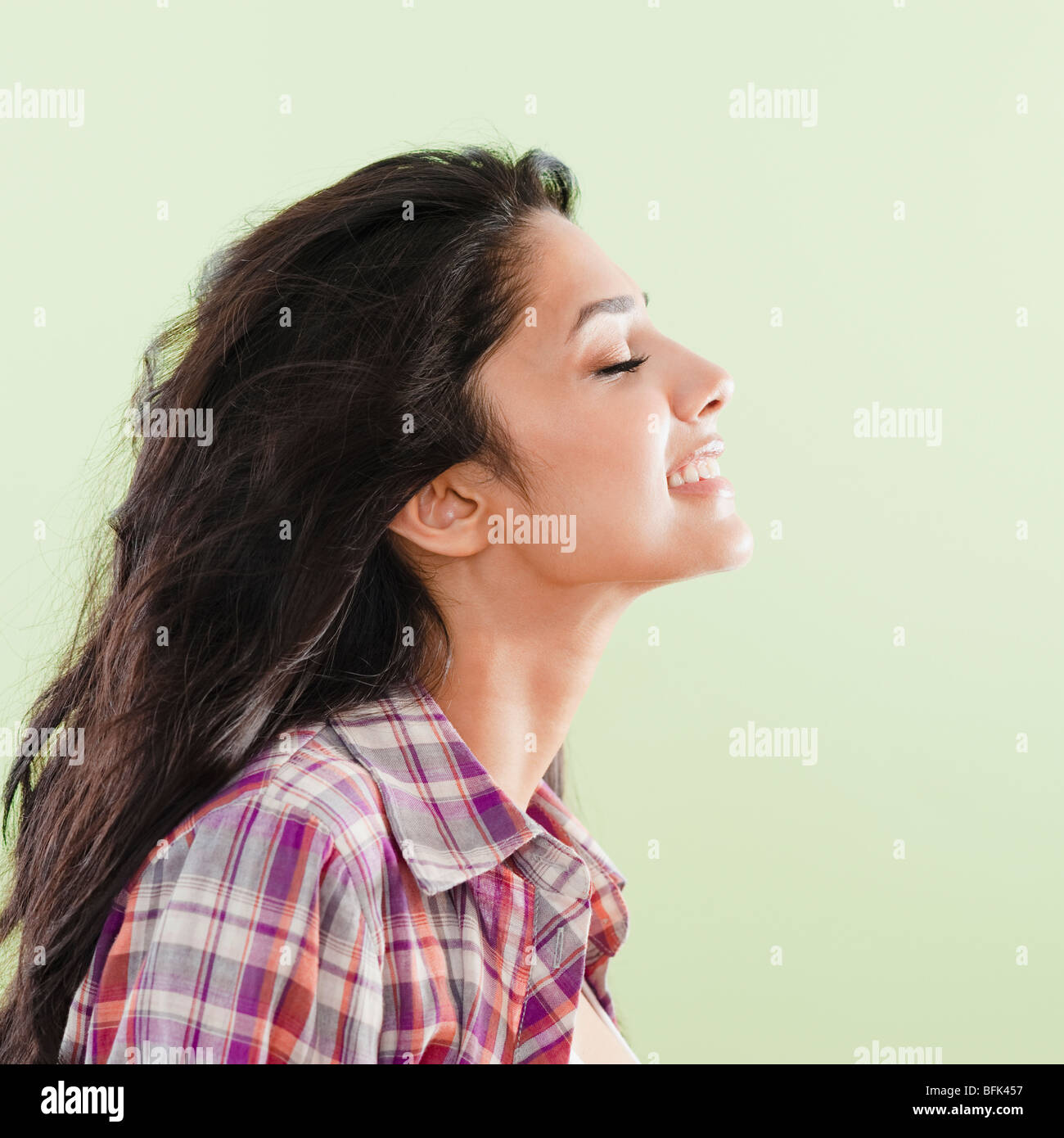 Profile of Middle Eastern woman Stock Photo
