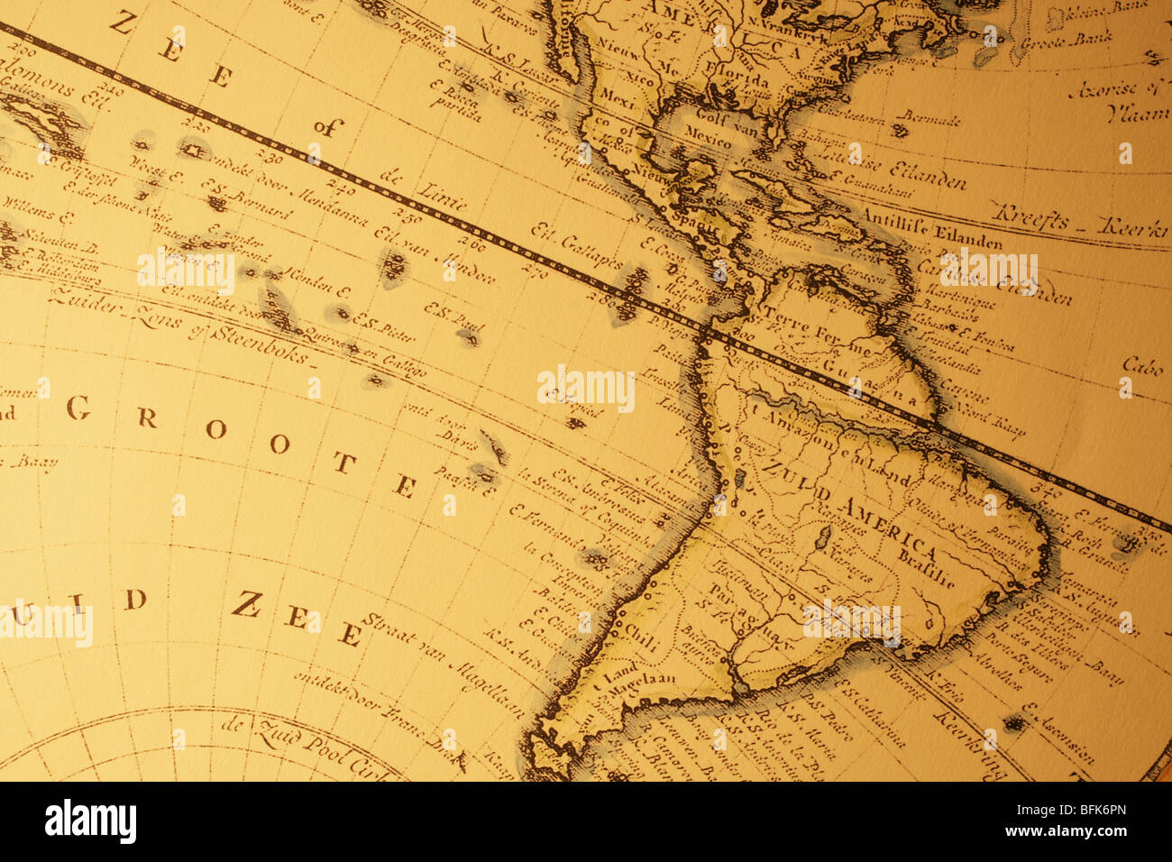 Antique world map Stock Photo - Alamy