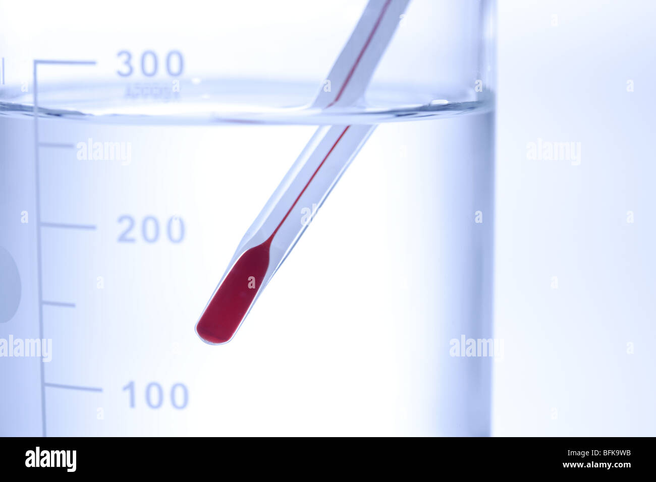 Beaker and Thermometer Stock Photo Alamy