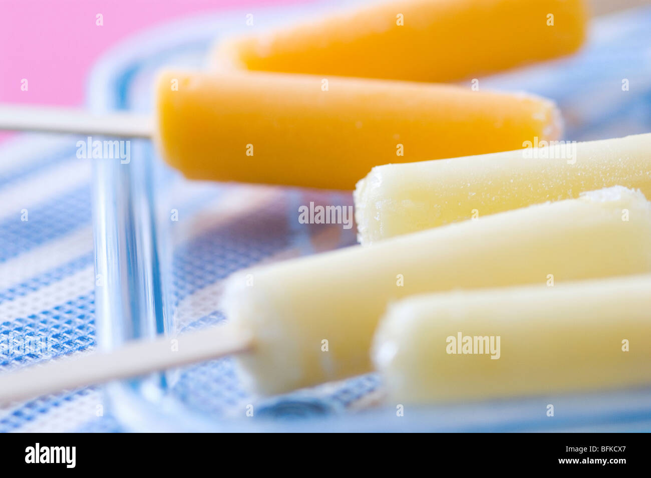 Popsicles close up Stock Photo