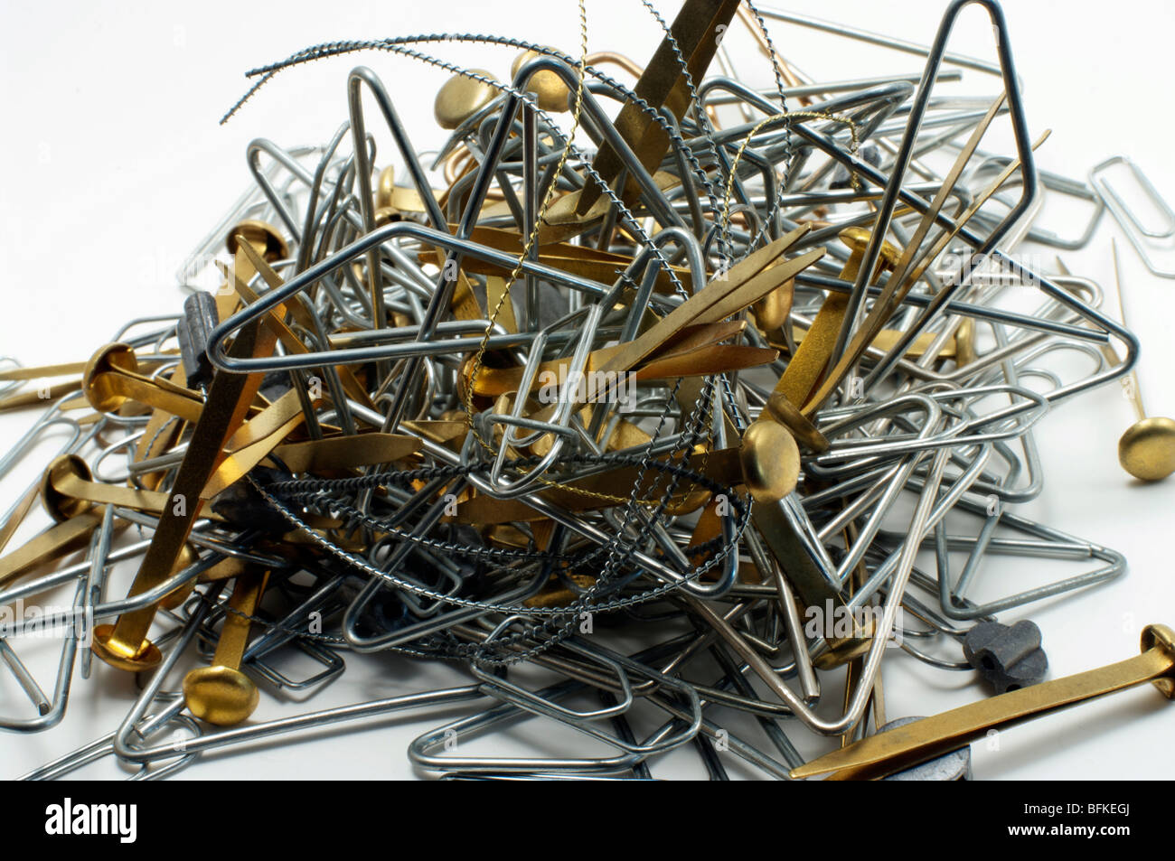 Paper clips,seals and other fastening devices Stock Photo Alamy