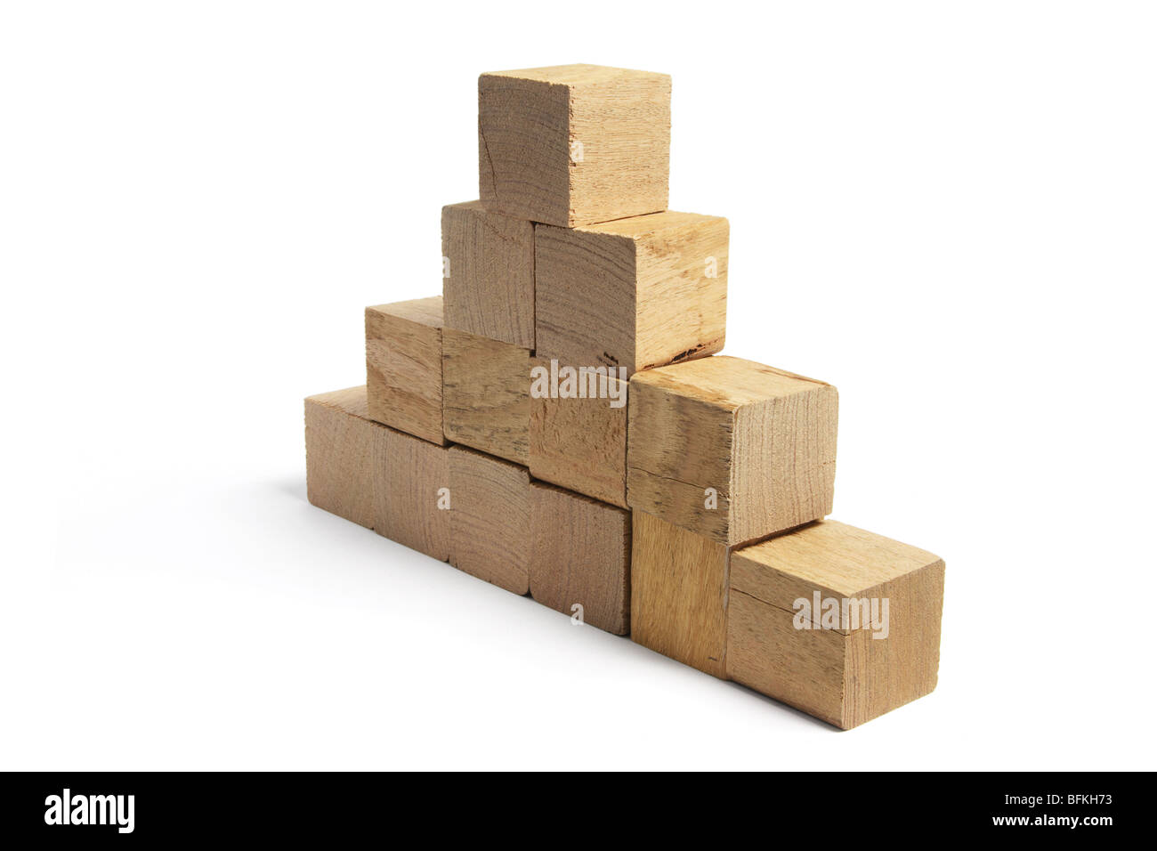 Stack of Wooden Blocks Stock Photo Alamy