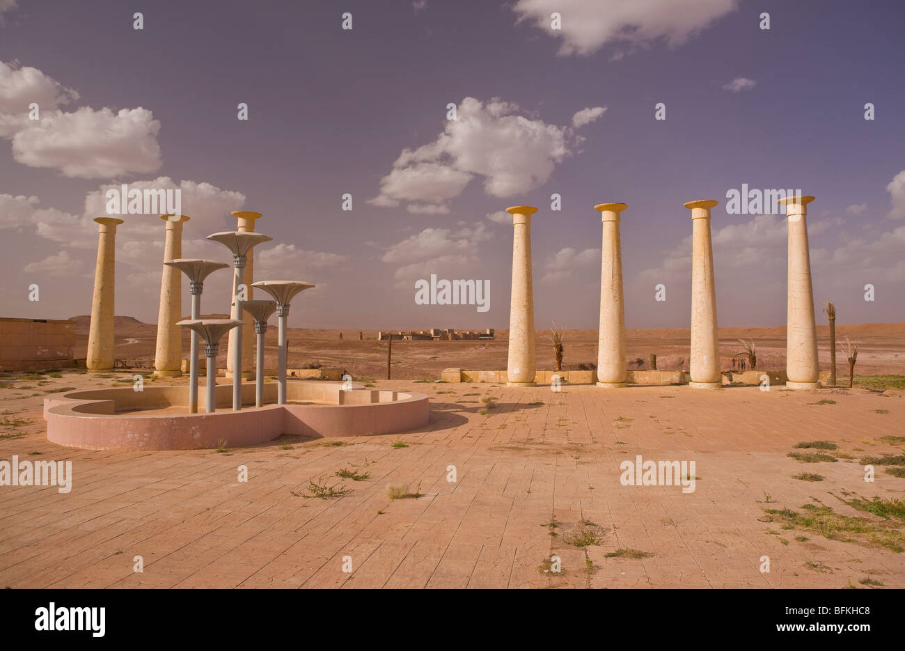 OUARZAZATE, MOROCCO - Movie set at Atlas Corporation Studios. Stock Photo