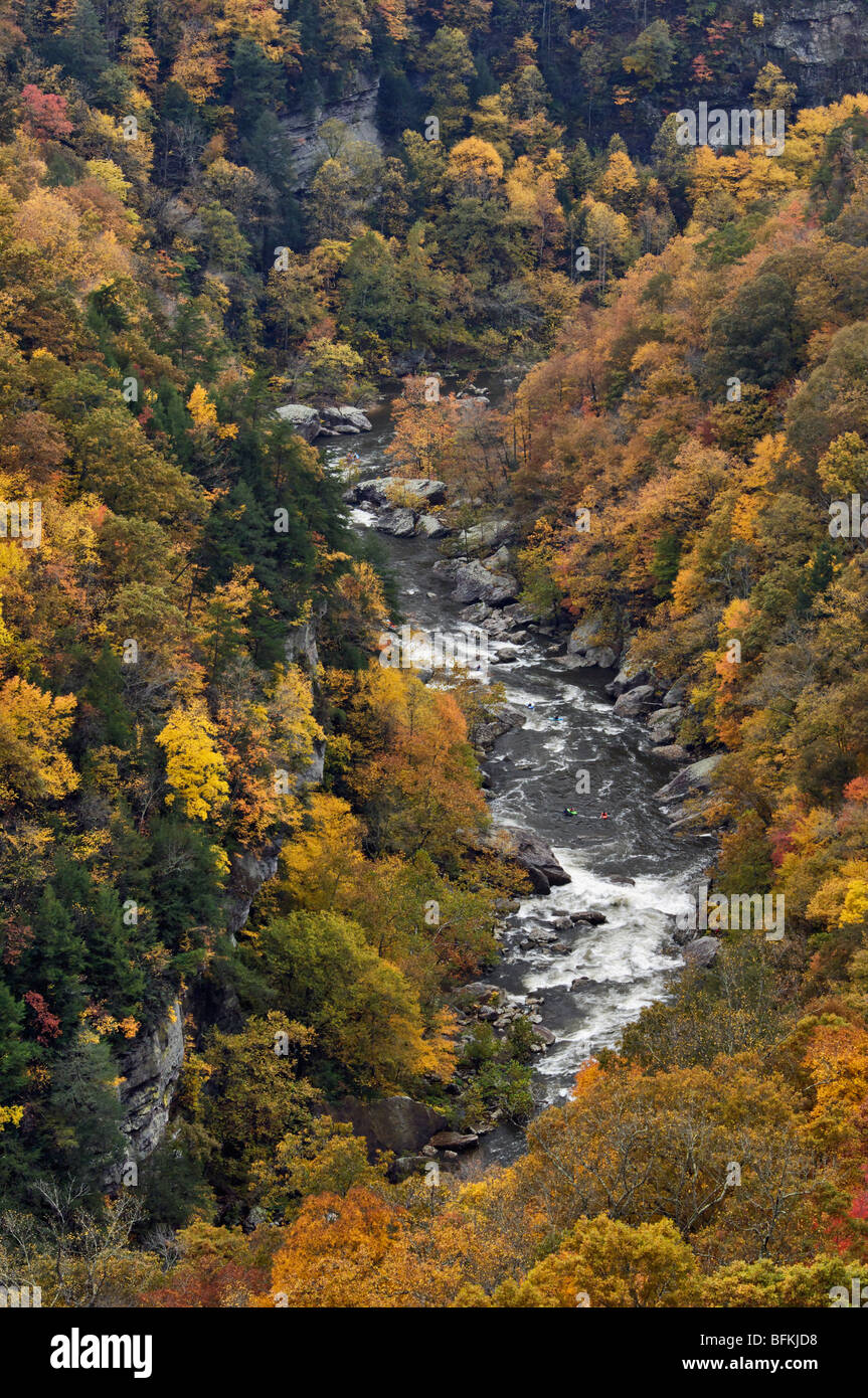 Russell Fork River in Breaks Interstate Park in Virginia Stock Photo