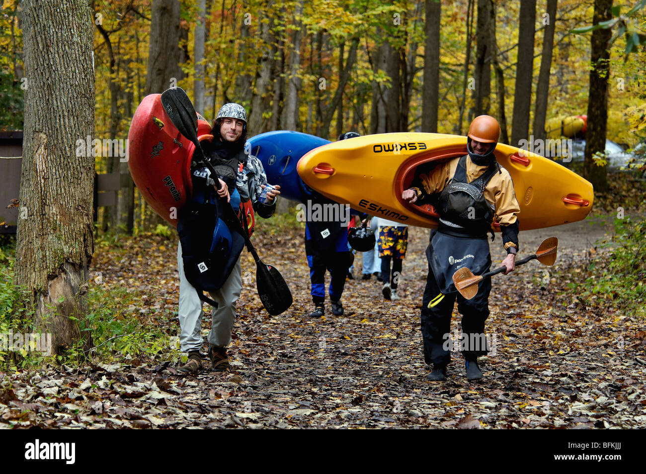 Kayaks at breaks interstate park hires stock photography and images