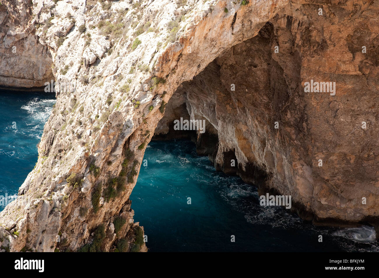 The Blue Grotto Wied IzZurrieq Malta Stock Photo Alamy