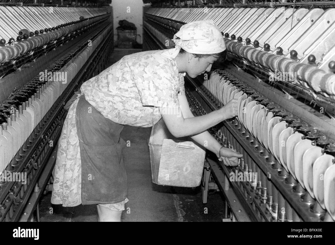 Soviet textile factory worker, Ukraine Stock Photo Alamy