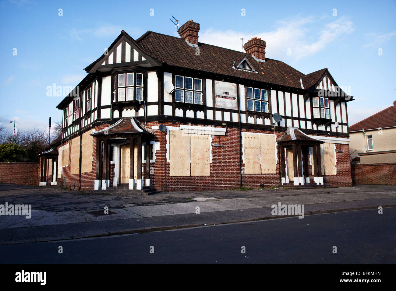 Closed pub. The Friendship, Axbridge Road, Knowle, Bristol, BS4 2RU