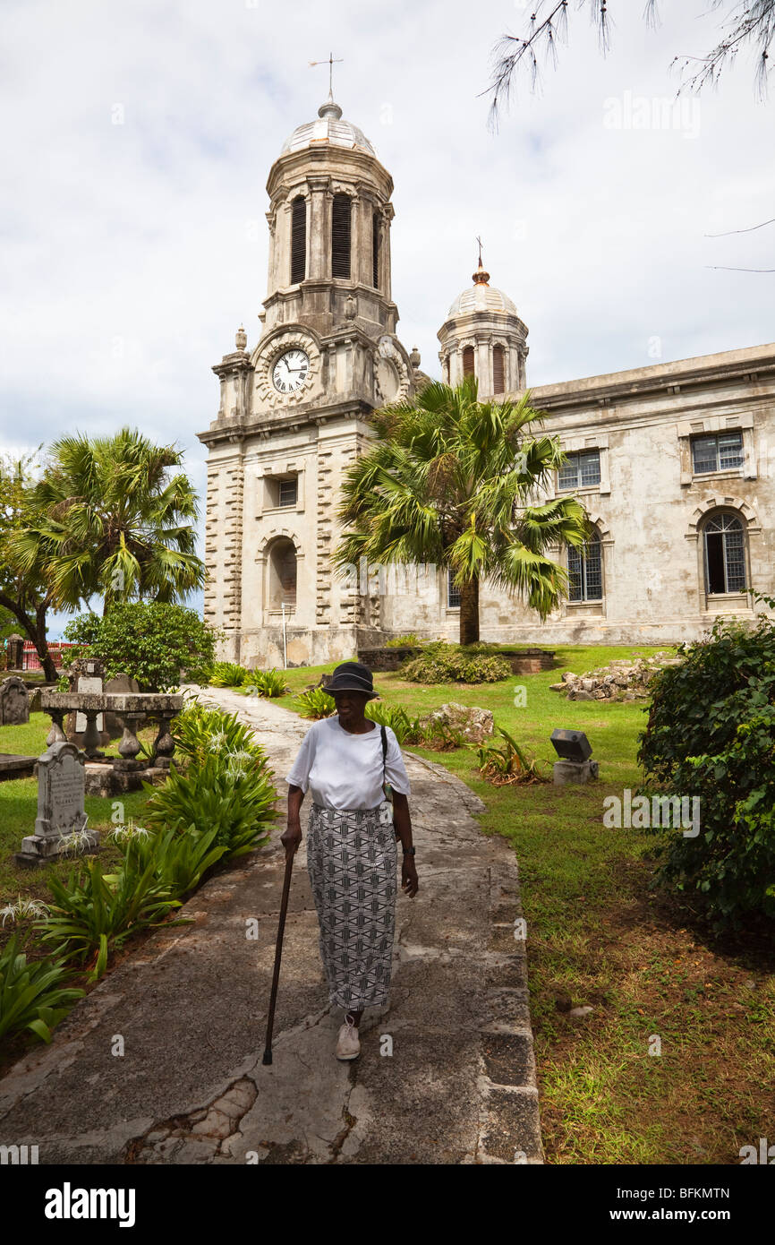 Cathedral of St John the Divine, St Johns, Antigua and Barbuda, West Indies Stock Photo