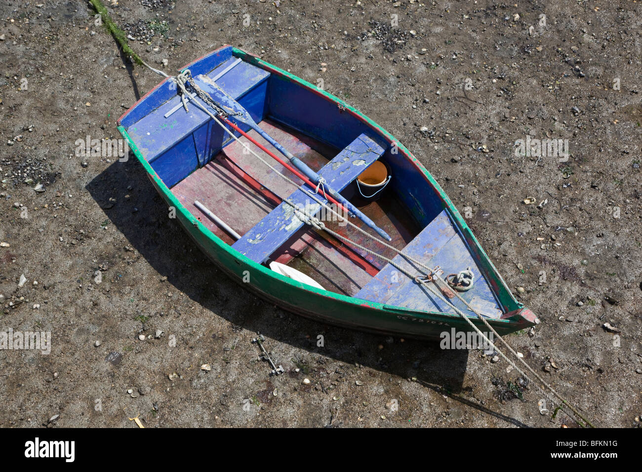 Rowing Boat At Low Tide Stock Photos Rowing Boat At Low Tide