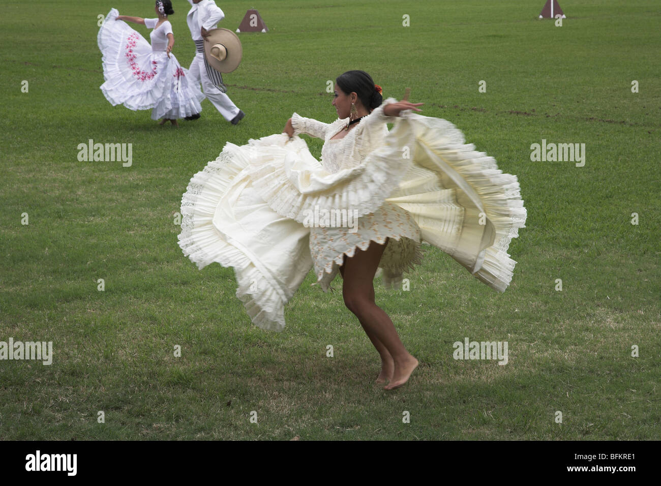 Traditional Peruvian dancers Stock Photo Alamy