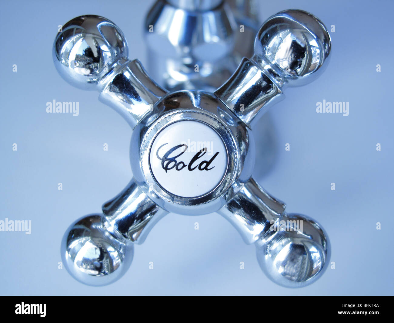 Cold water tab Stock Photo