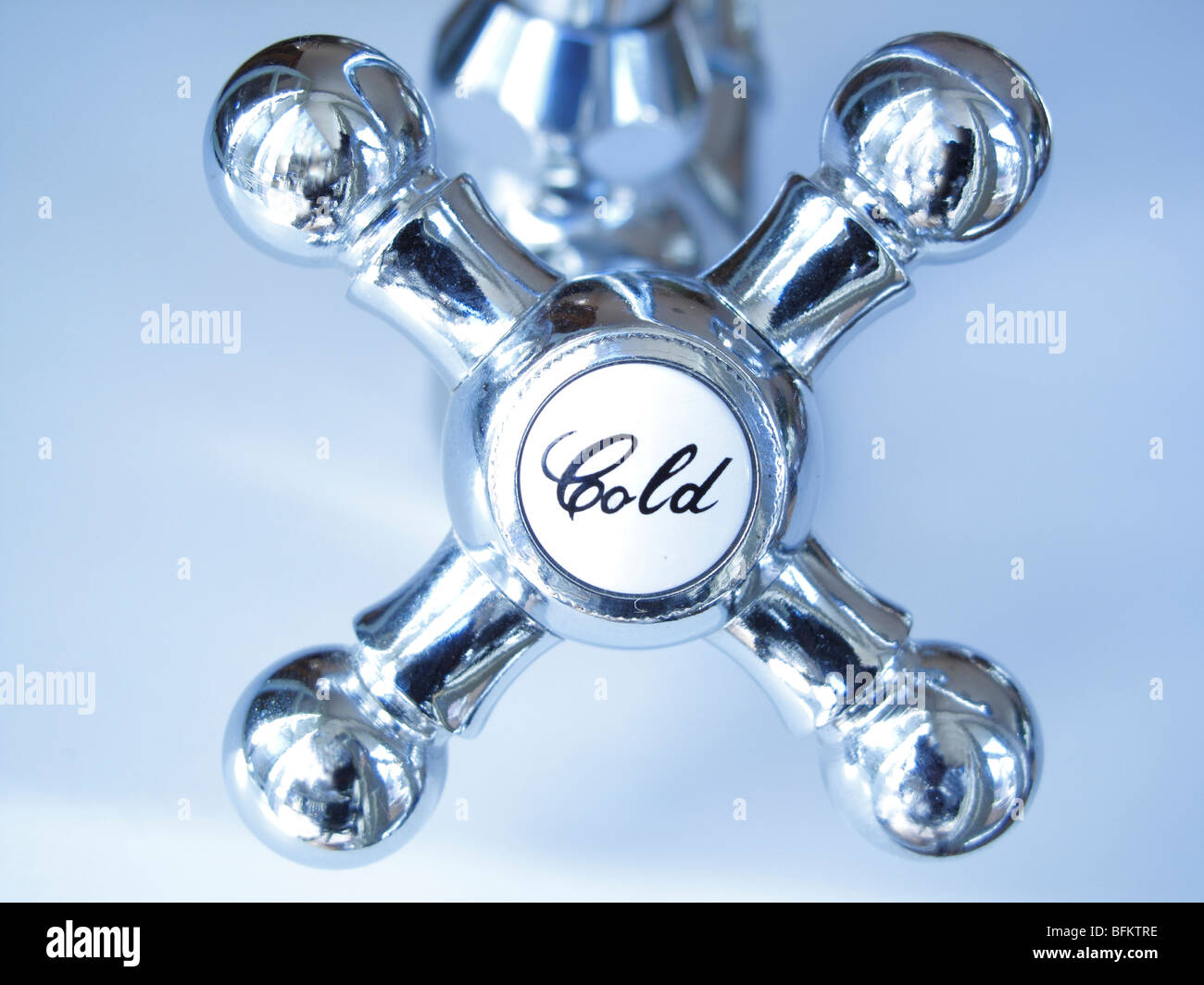 Cold water tab Stock Photo