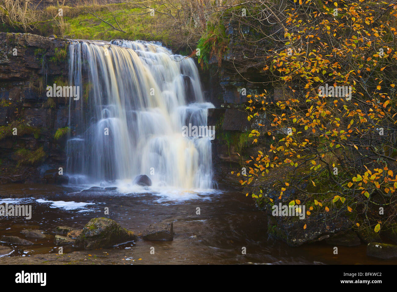 East Gill Waterfall, River Swale, nr Keld, Yorkshire Dales, England Stock Photo