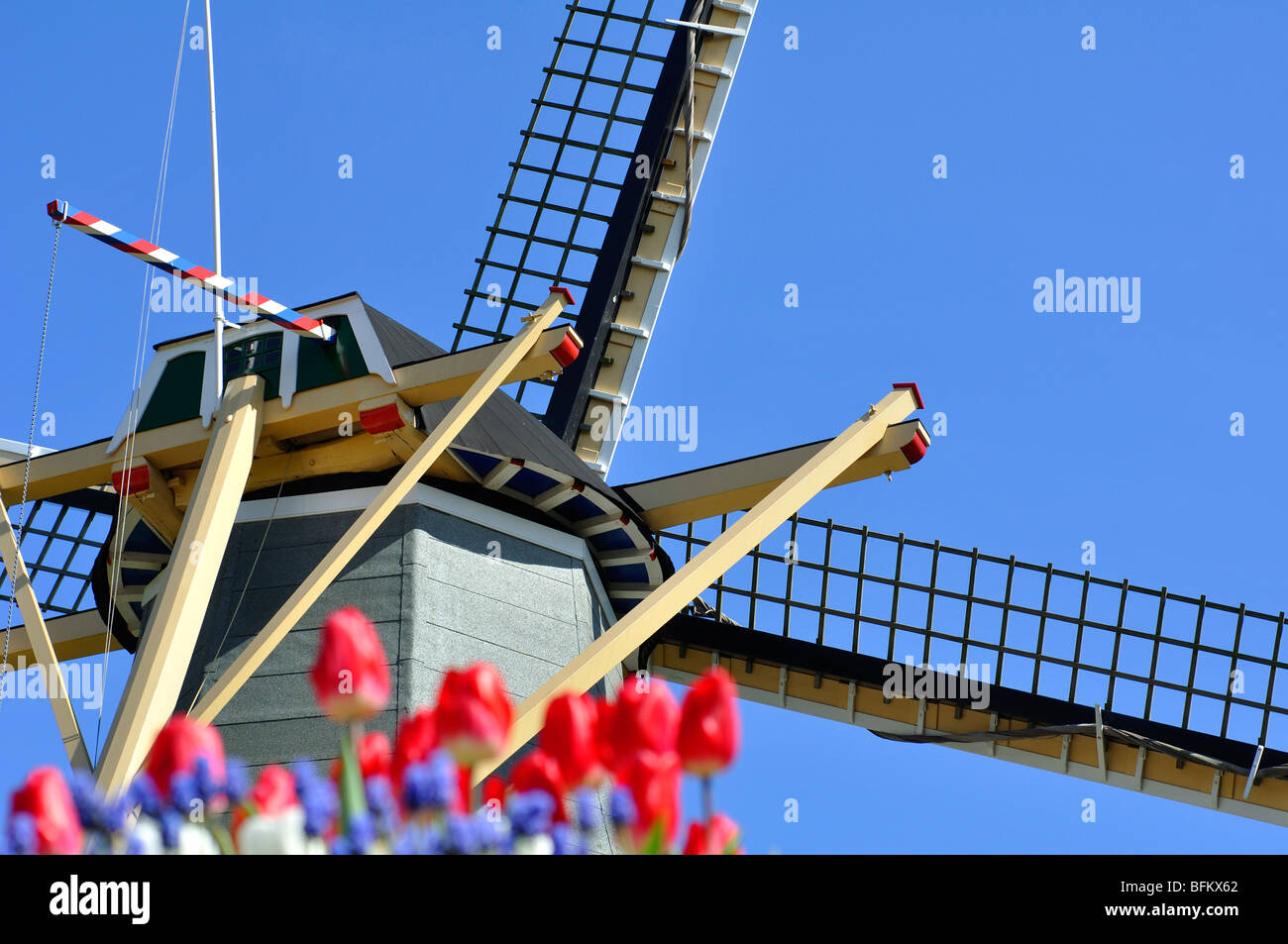Dutch windmill, Holland Stock Photo