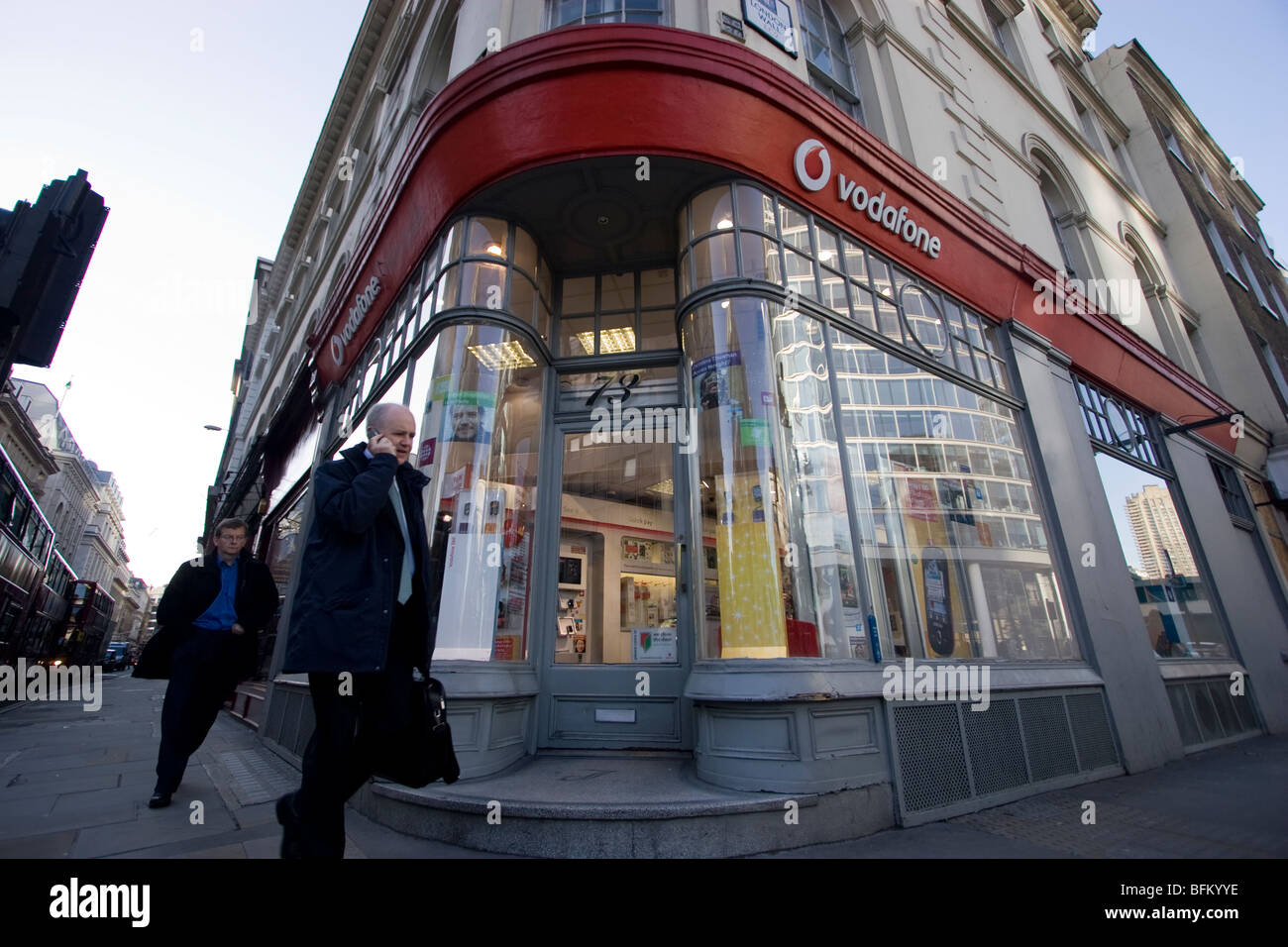 Vodafone mobile phone outlet, central London Stock Photo