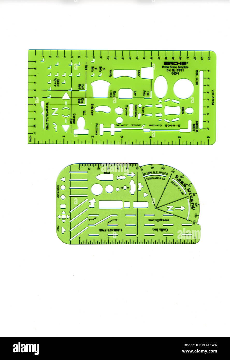templates used by police to draw a crime scene traffic accident etc scene templates