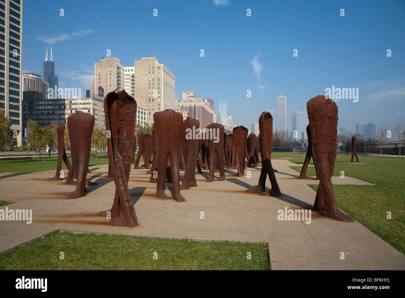 Agora by Magdalena Abakanowicz is 106 headless iron sculptures in Grant