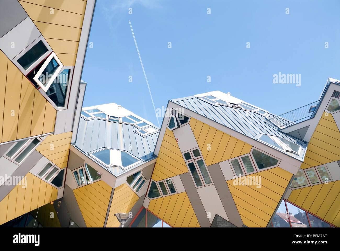 Kubuswoningen, or cube houses, built in Rotterdam in The Netherlands ...